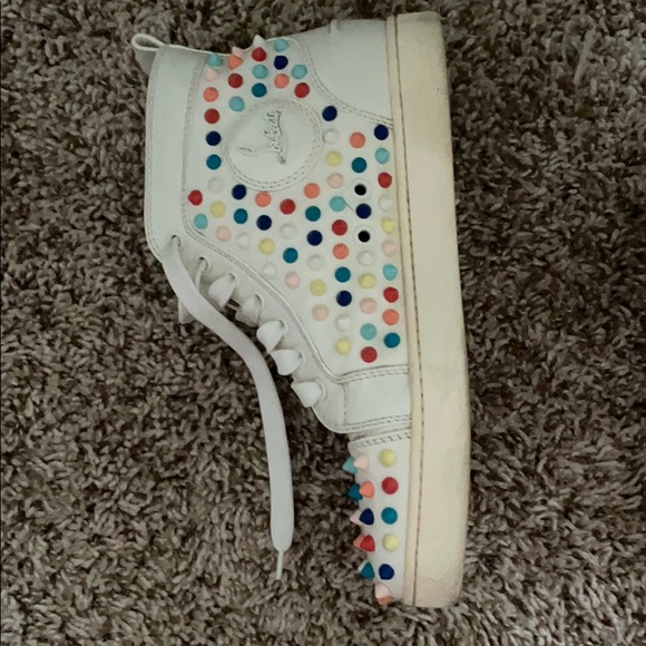 Christian Louboutin orlato flat high-top sneaker - Picture 2 of 7